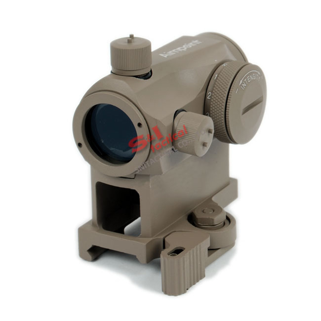Micro T-1 Style 1x24 Red Dot Sight with 1"QD High Mount